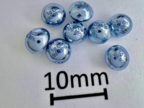Osmium gram engraved pellet - engraved,